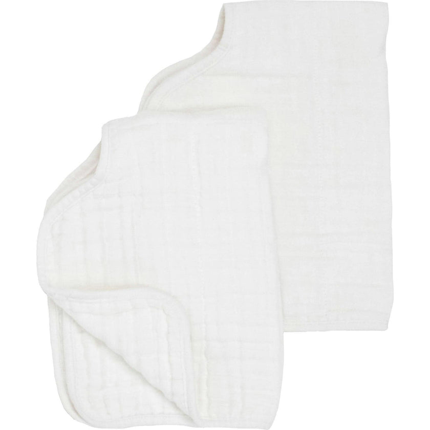Cotton Muslin Burp Cloth 2 Pack - White