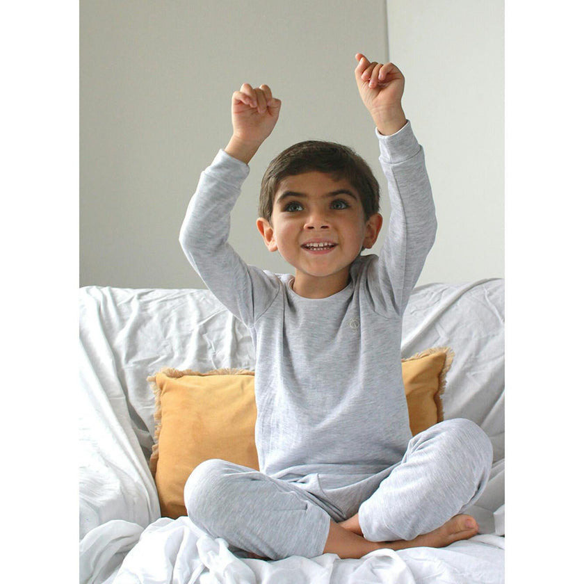 Cream Pajama Set in Organic Pima Cotton