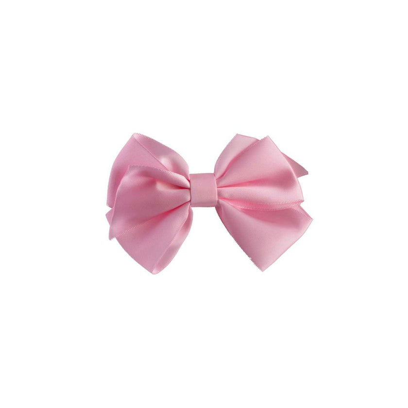 Pink Satin Ribbon Hairbow