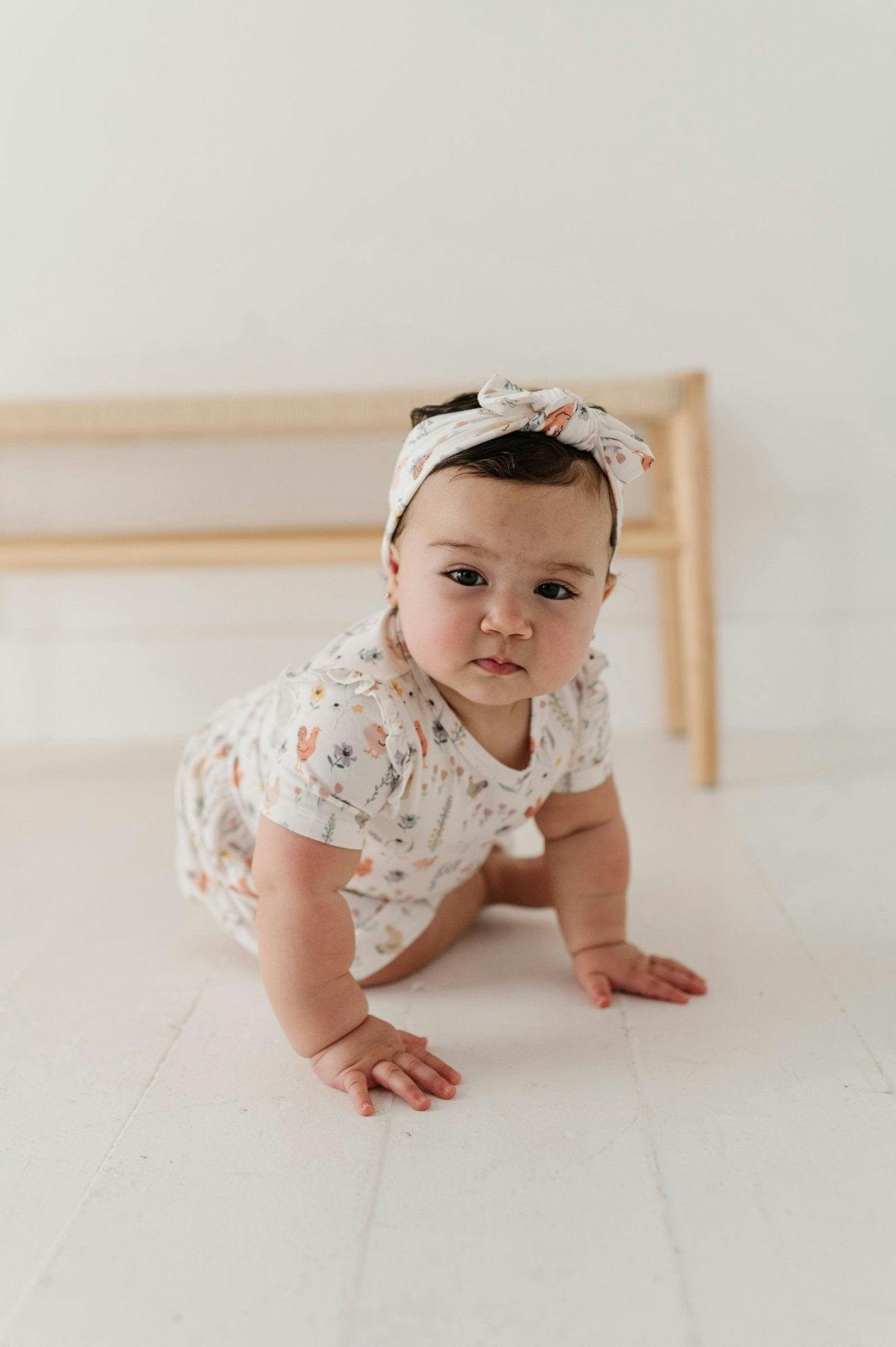 Girl's Short Sleeve Bodysuit Dress Set