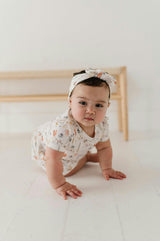 Baby Girl Short Sleeve Bodysuit Dress Set in Honey Bees