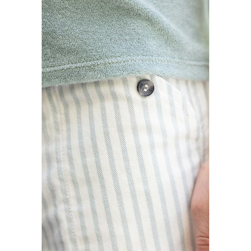 TARTINE ET CHOCOLAT Sea Green Striped Shorts