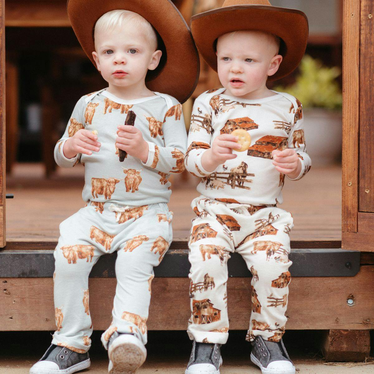 Gold Organic Cotton Baby Jogger Pants