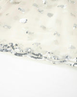 Tabitha Sequin Maxi Dress, Crème