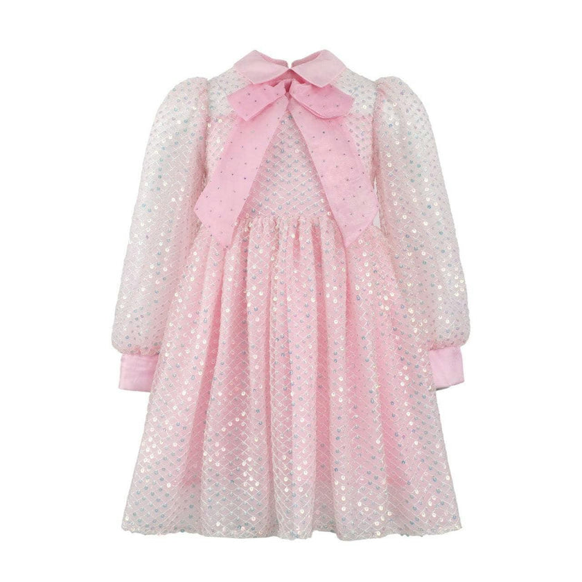 Sequin Party Bow Dress