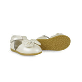 Moane Shoes | Off White Metallic Leather