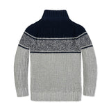 Organic Mock Neck Waffle Sweater