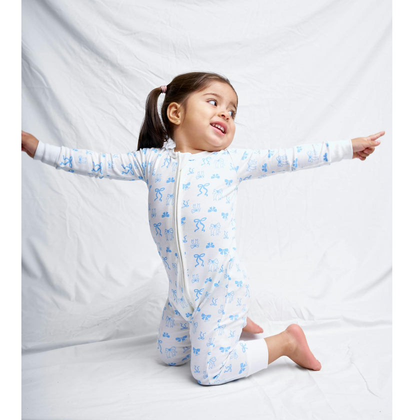 Coquette Zip-up Baby Bodysuit
