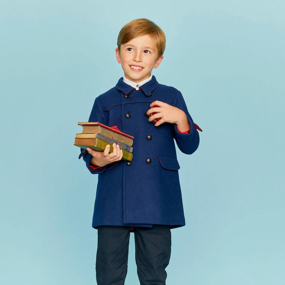 Marylebone Pea Coat - Portland Blue