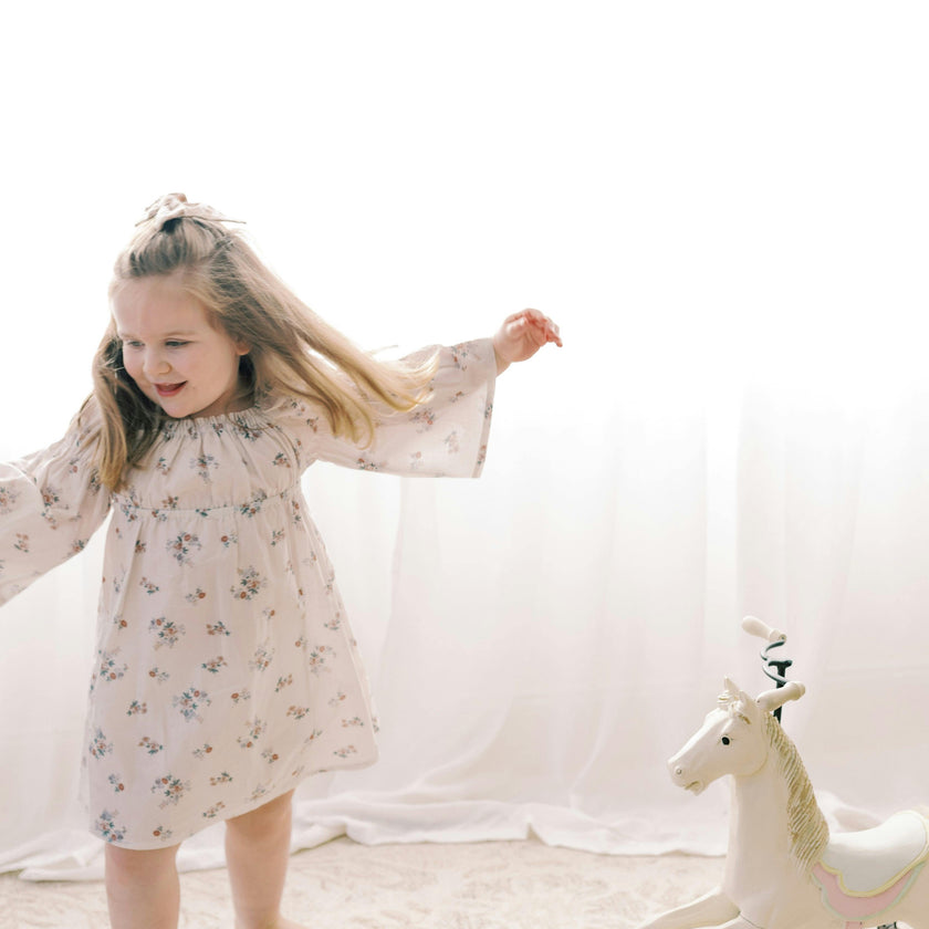 Kennedi Dress-wildflower whisper | Bell Sleeve