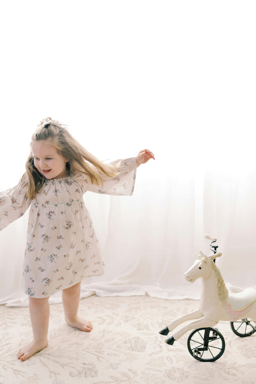 Kennedi Dress-wildflower whisper | Bell Sleeve