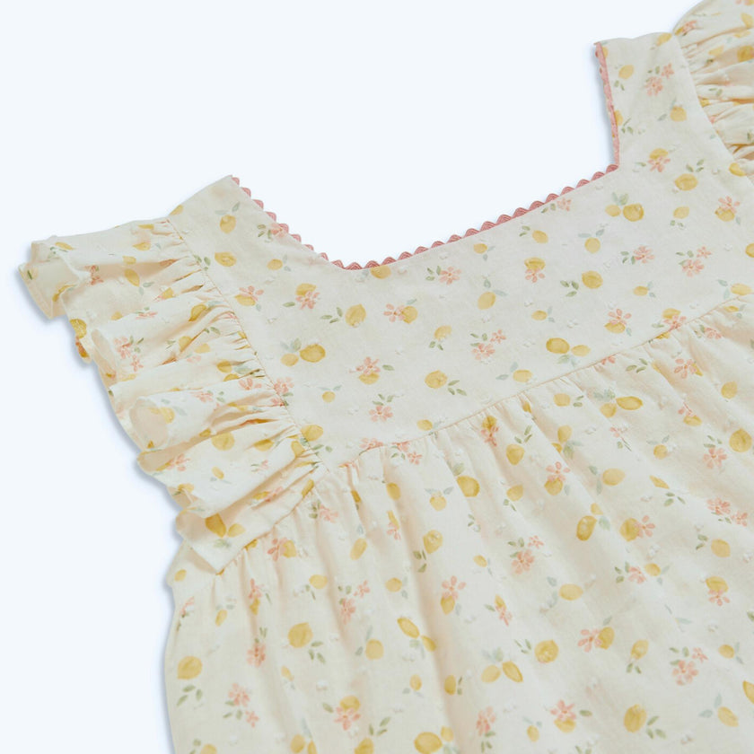 Clelia Top Printed Plumetis