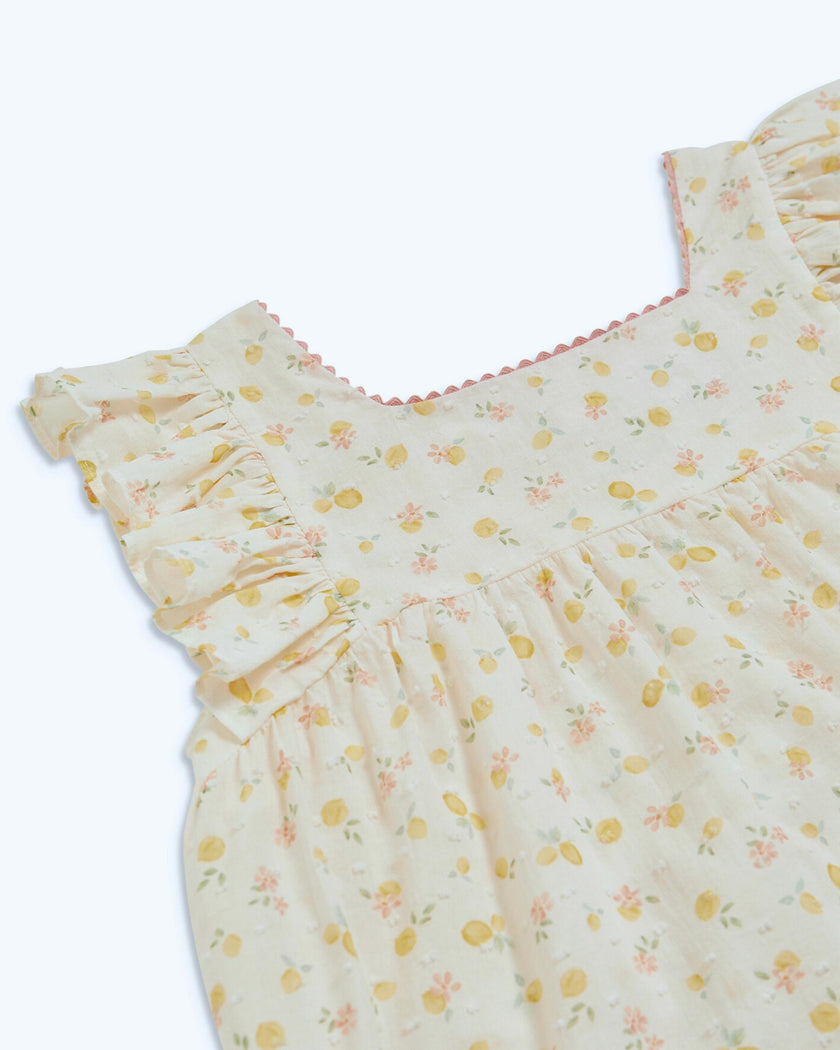 Clelia Top Printed Plumetis