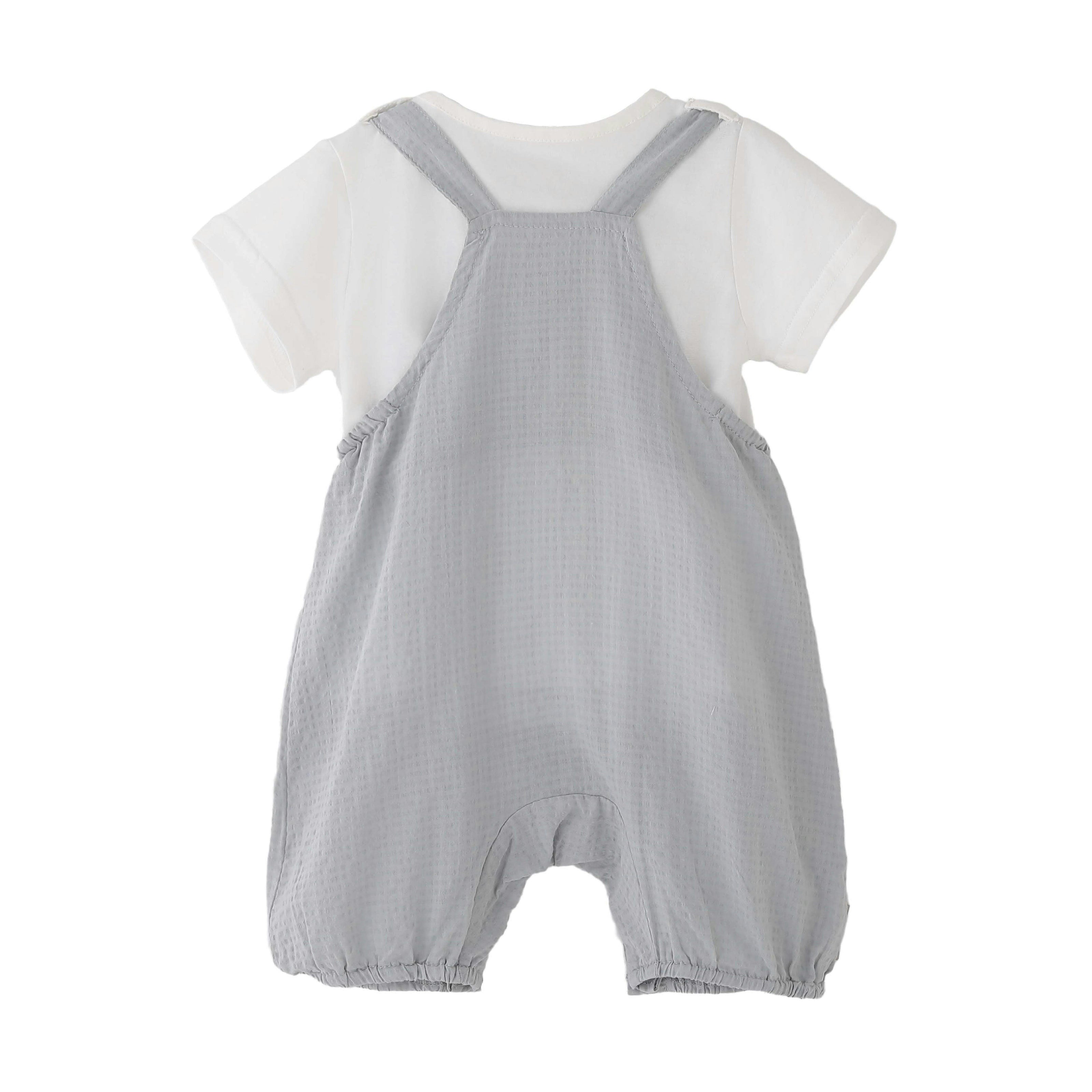 Gray Rocking Horse Romper