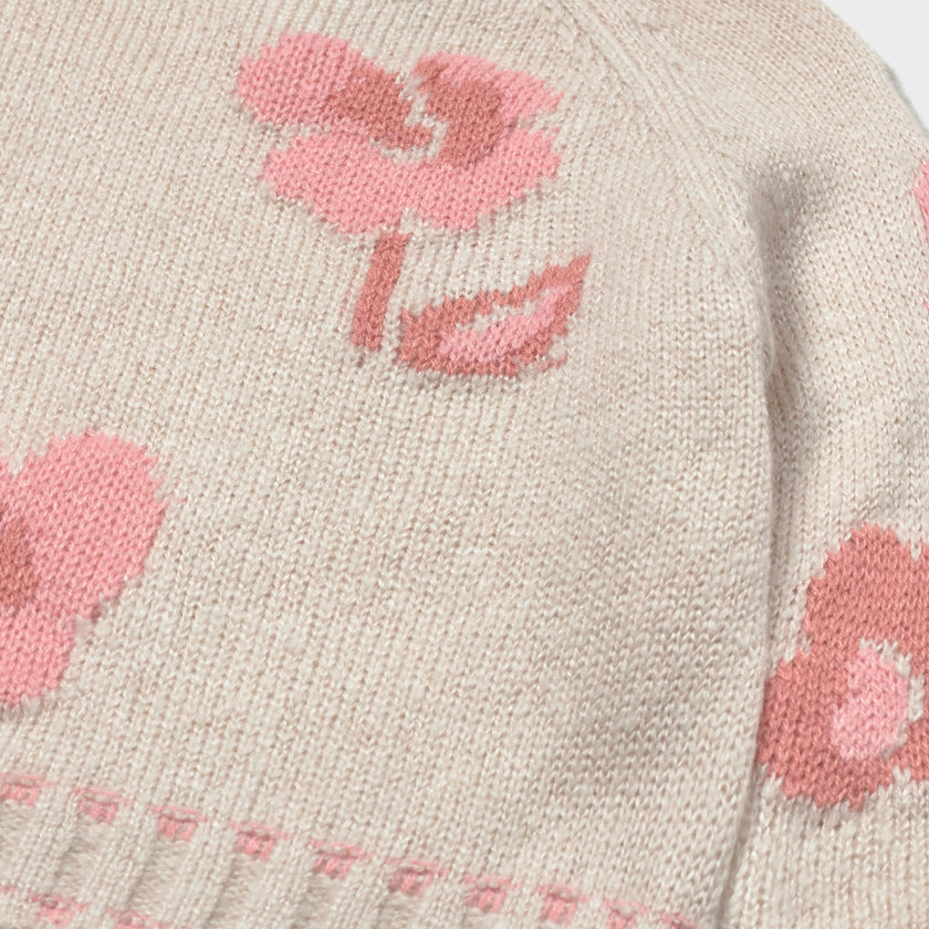 Milk Petal Jaquard Jumper