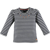 Puff Sleeve Stripes Top
