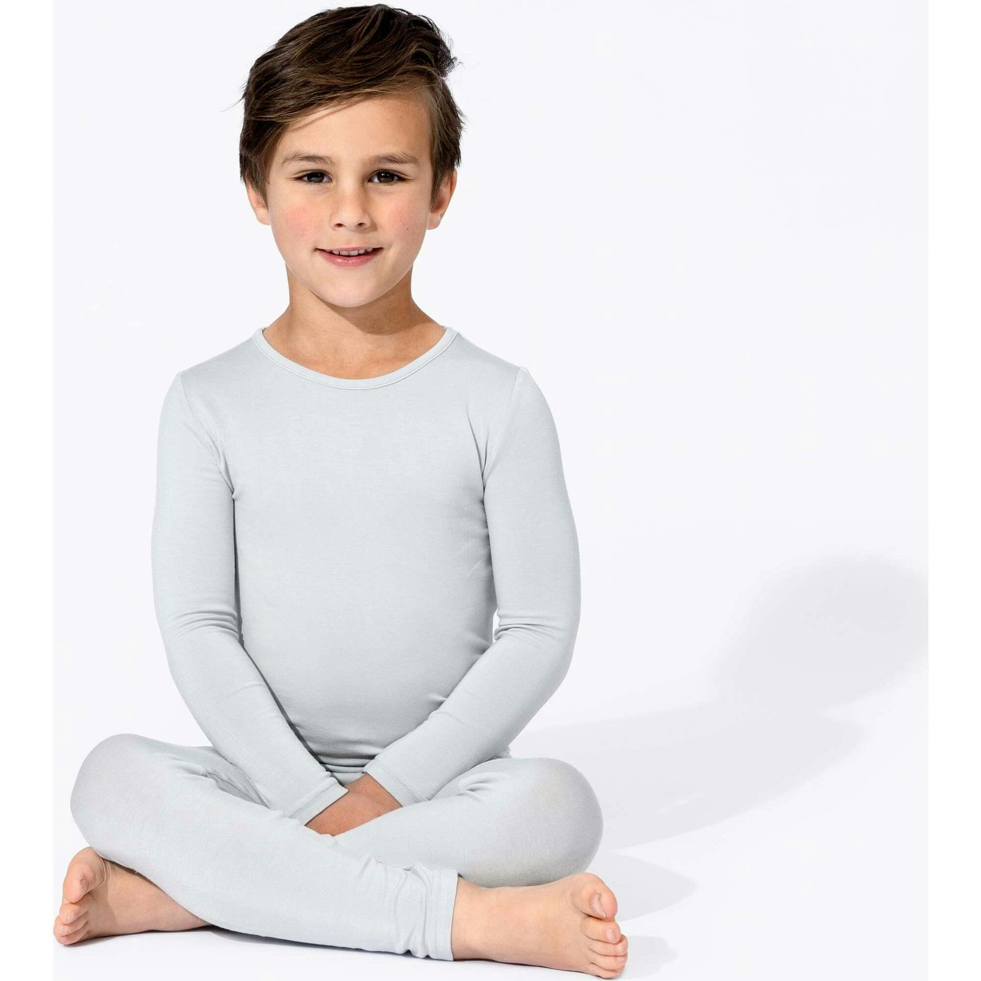 Cloud Grey Bamboo Kids Pajamas