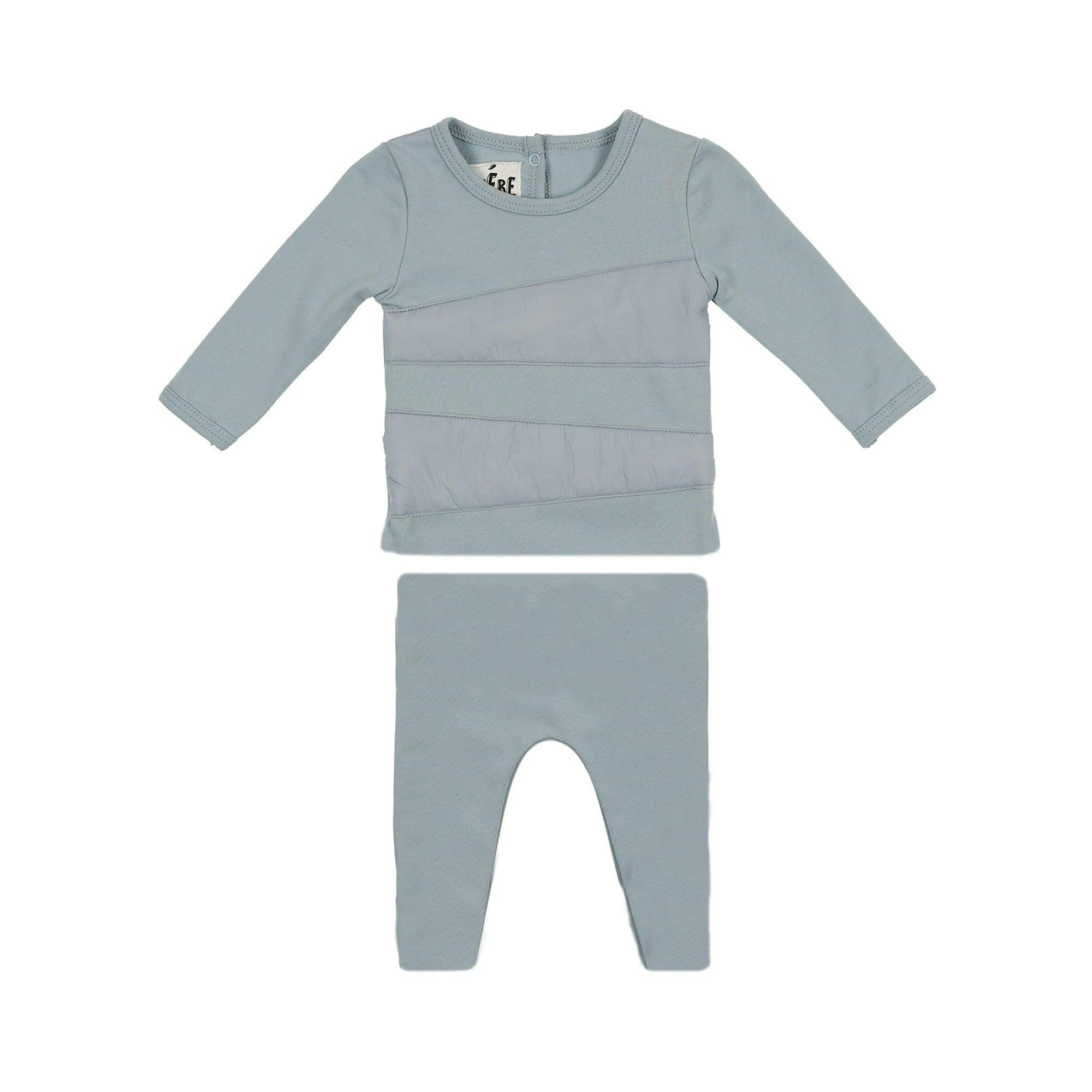 Puffed Triangle Long Sleeve Top & Pant 2-Piece Set