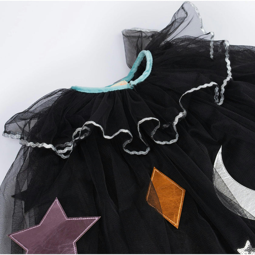 Tulle Appliqué Witch Cape