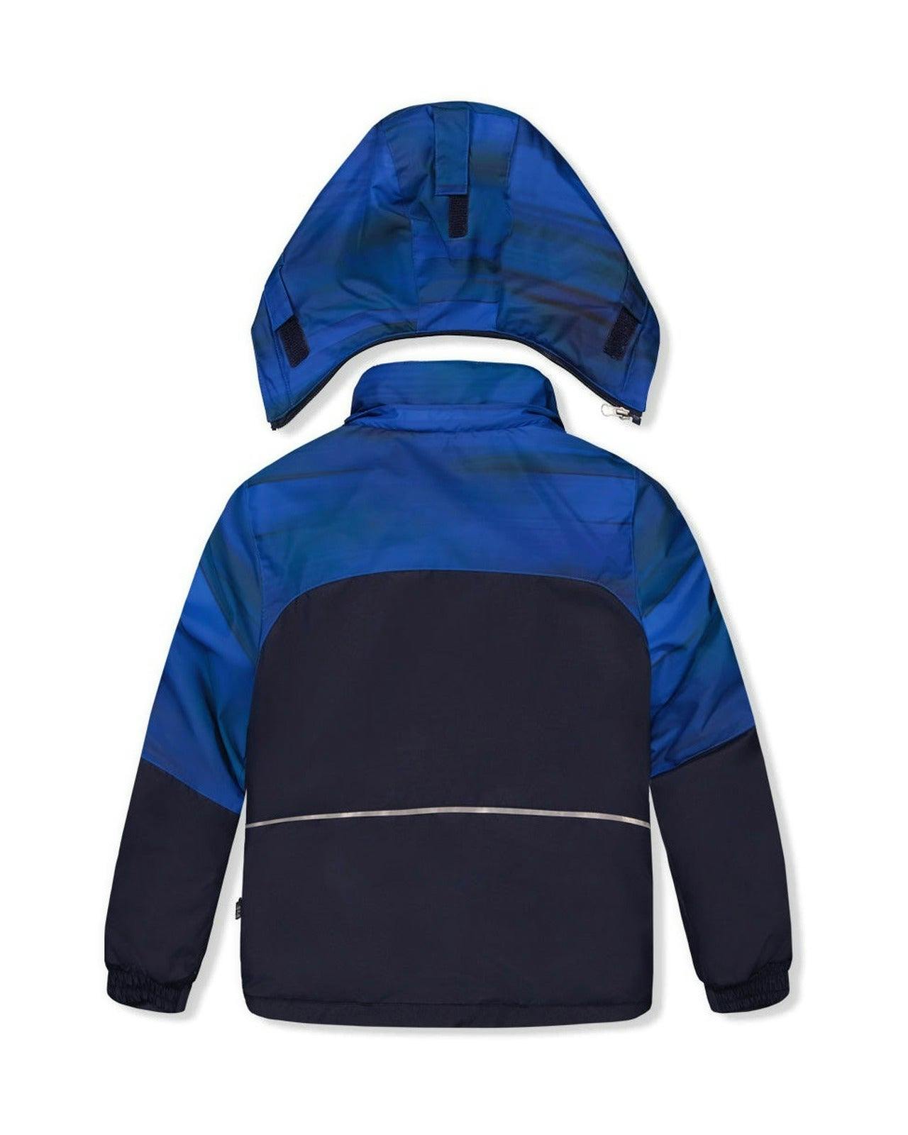 Two Piece Play Snowsuit Navy Blue and Orange with Blue Pants