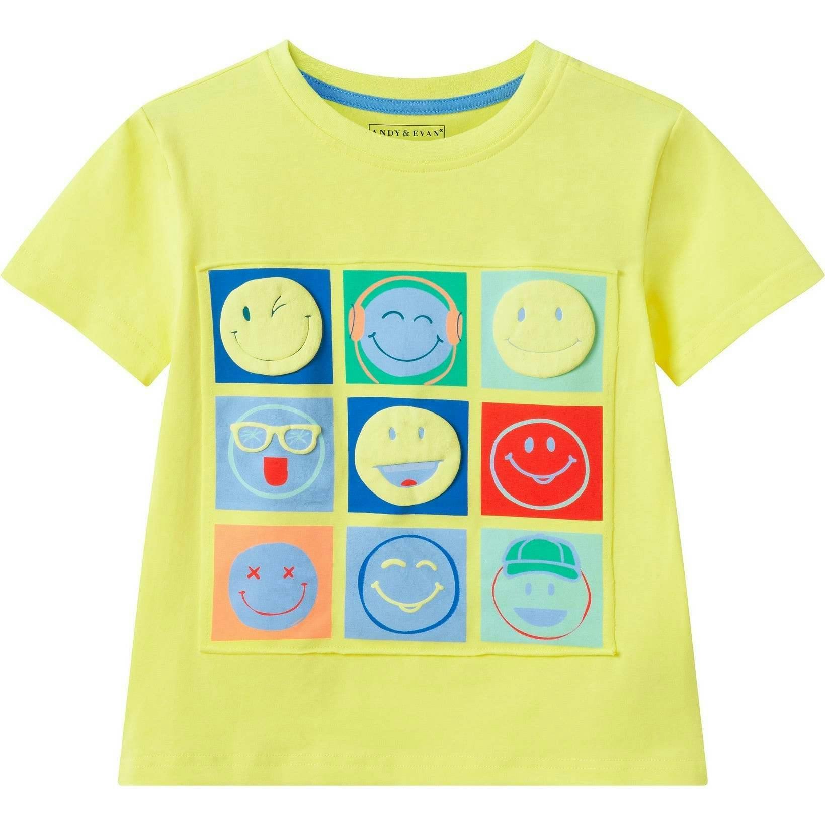 Boys Graphic Tee | Smiley Pop Art