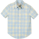 Linen Short Sleeve Shirt, Blue