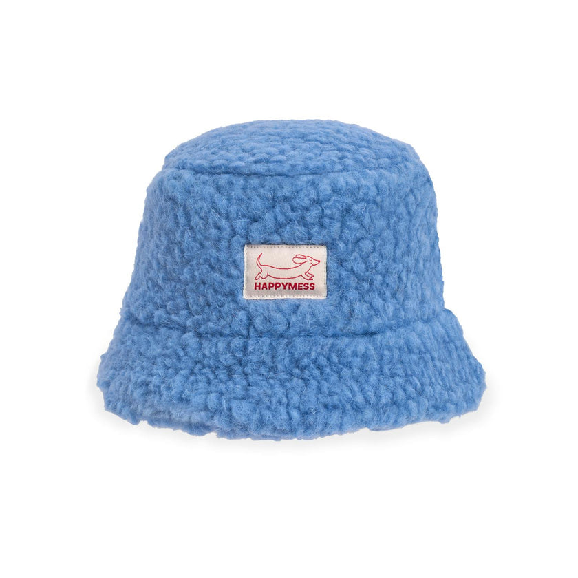 children's merino bucket hat - ice blue