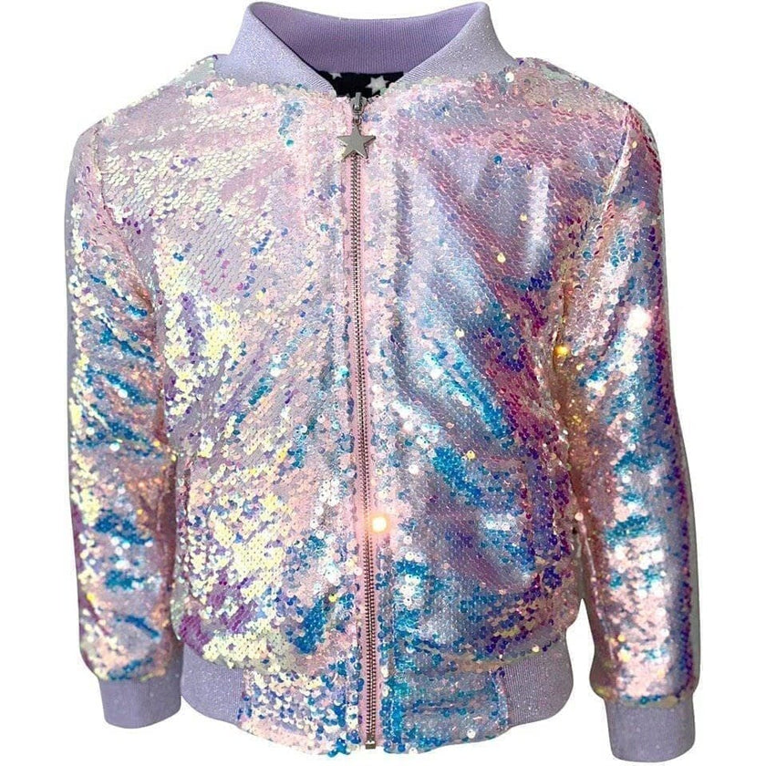 Shooting Star Sequin Bomber