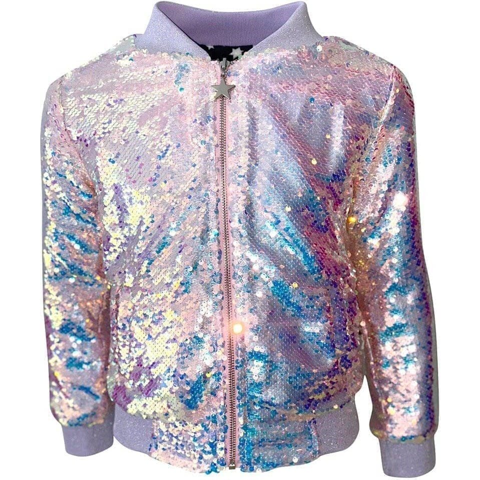 Shooting Star Sequin Bomber
