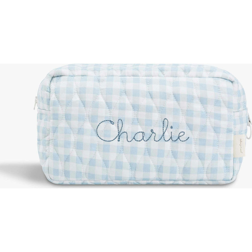 Toiletry Pouch Picnic Gingham Blue