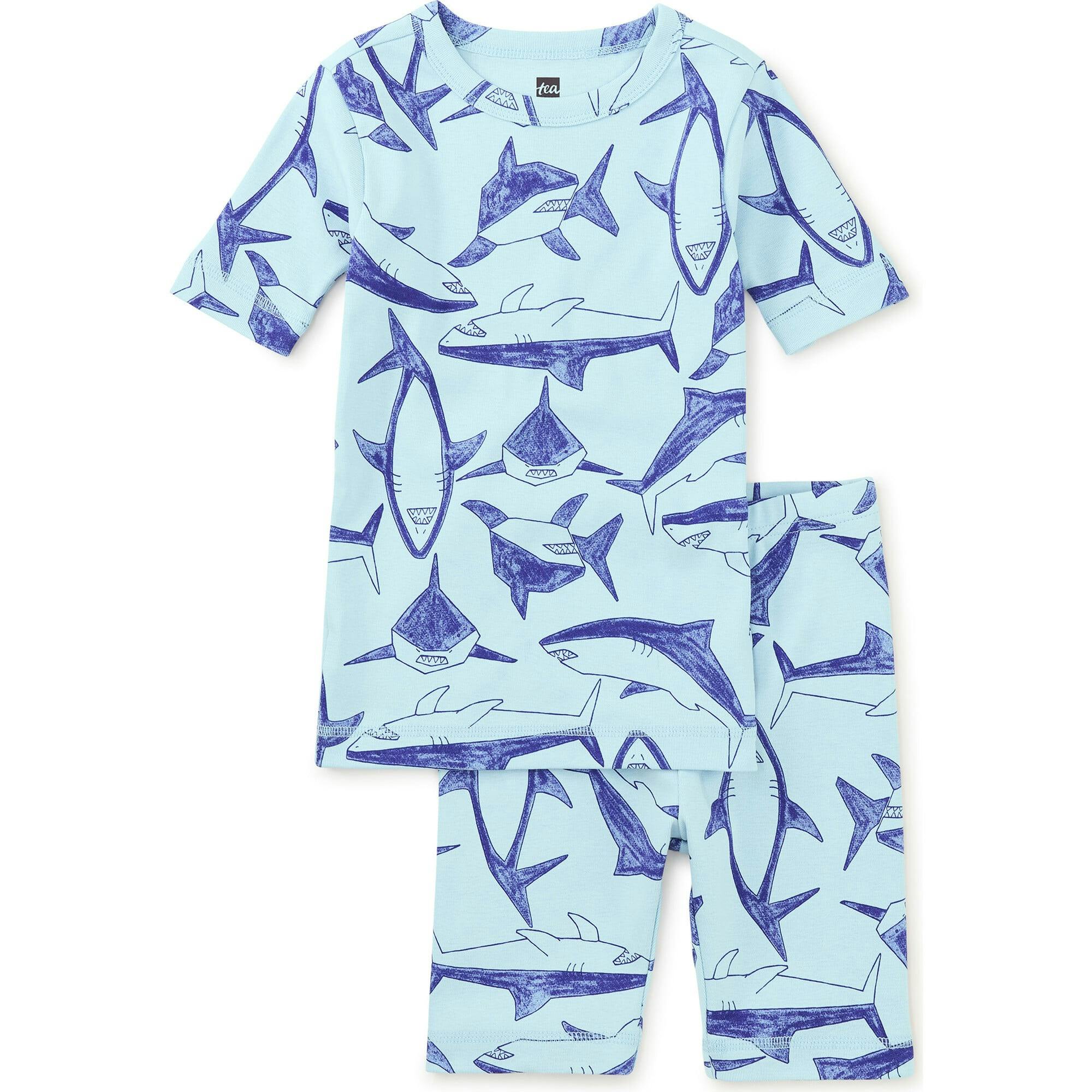 In Your Dreams Above-Knee Short Pajama Set, Blue