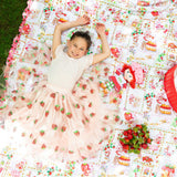A Leading Role x Strawberry Shortcake Premium Child Strawberry Sequin Skirt