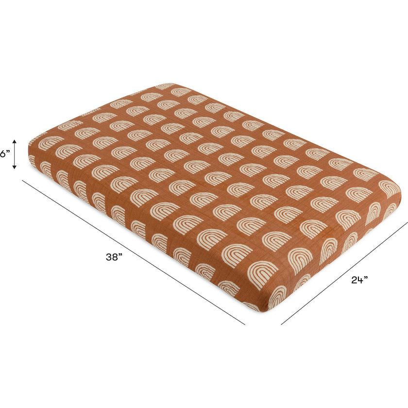 Organic Muslin Cotton Mini Crib Sheet