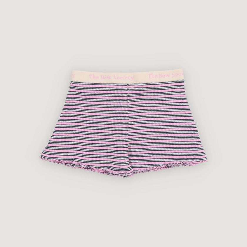 TNS Rib Short Pink Lavander Mini Stripes