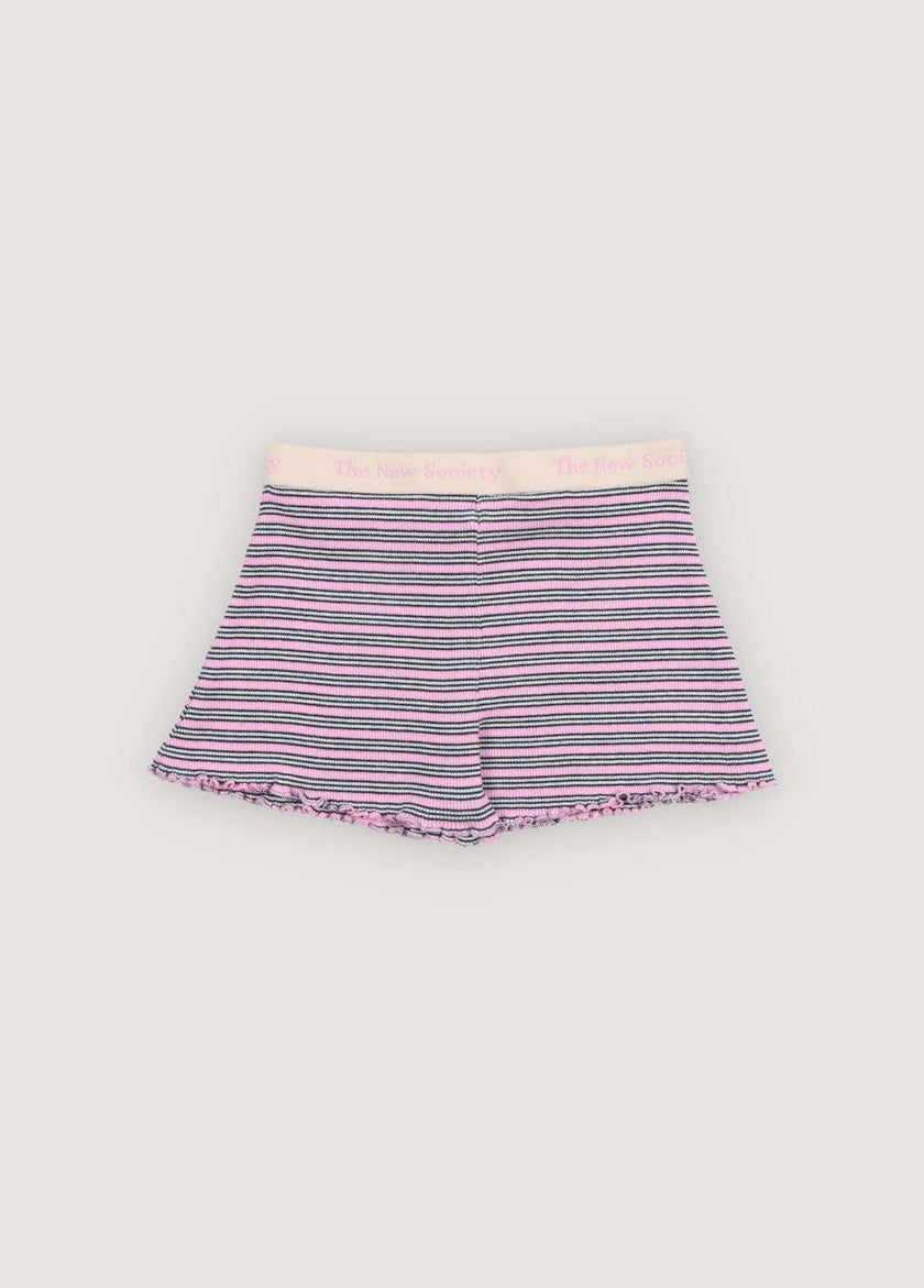 TNS Rib Short Pink Lavander Mini Stripes