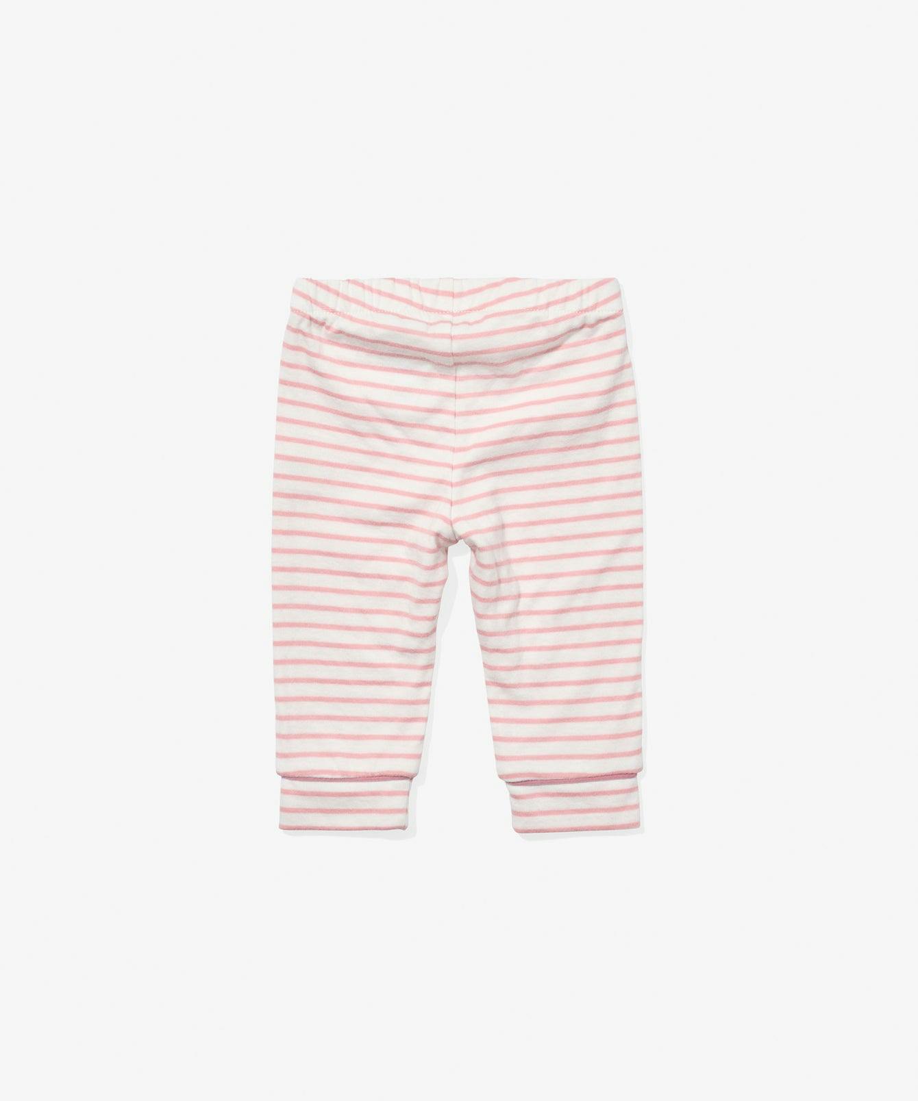 Andy Baby Legging, Dusty Rose Mini Stripe