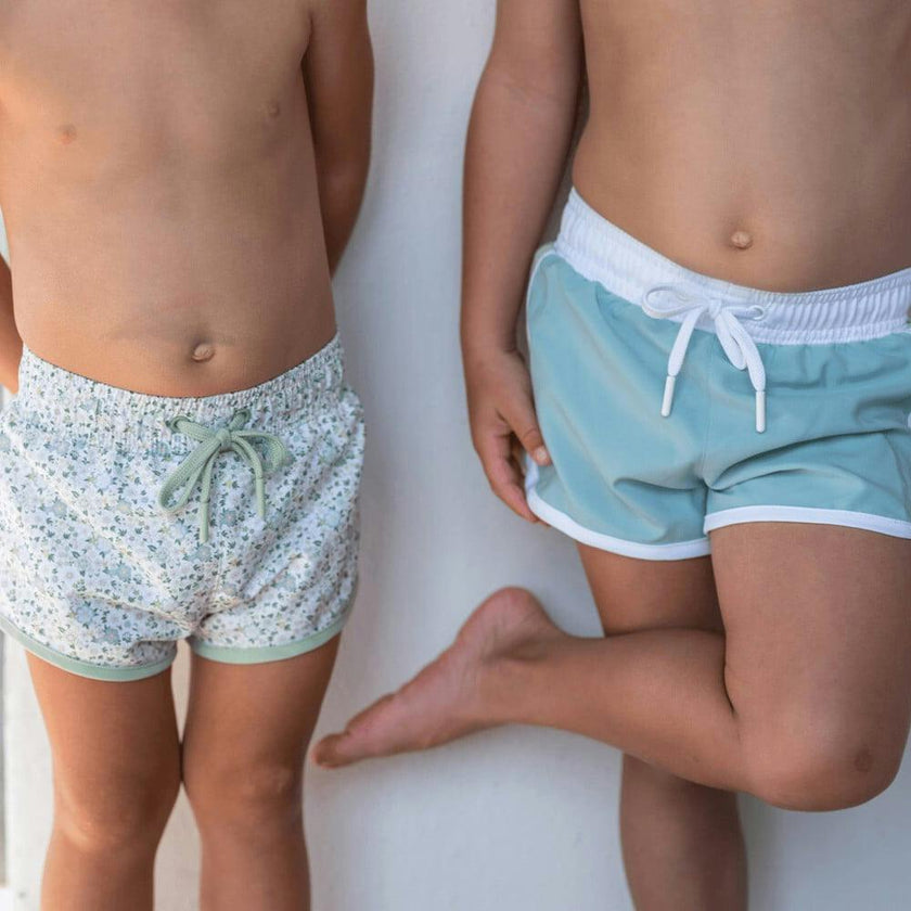 Boys Sea Marsh Floral Boardie