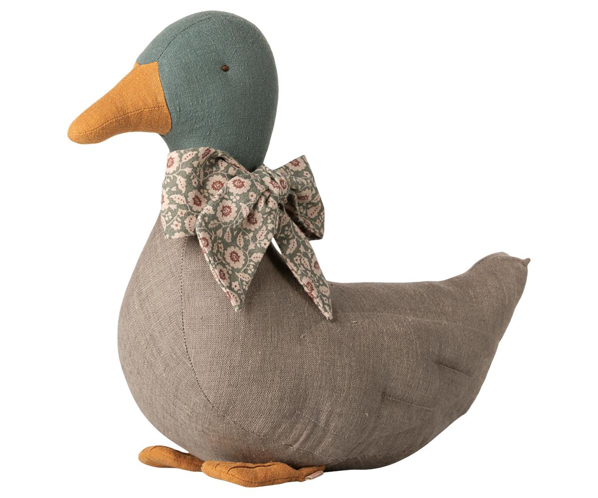 Duck with bow - Grey