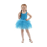 Blue Neon Solid Tutu Dress
