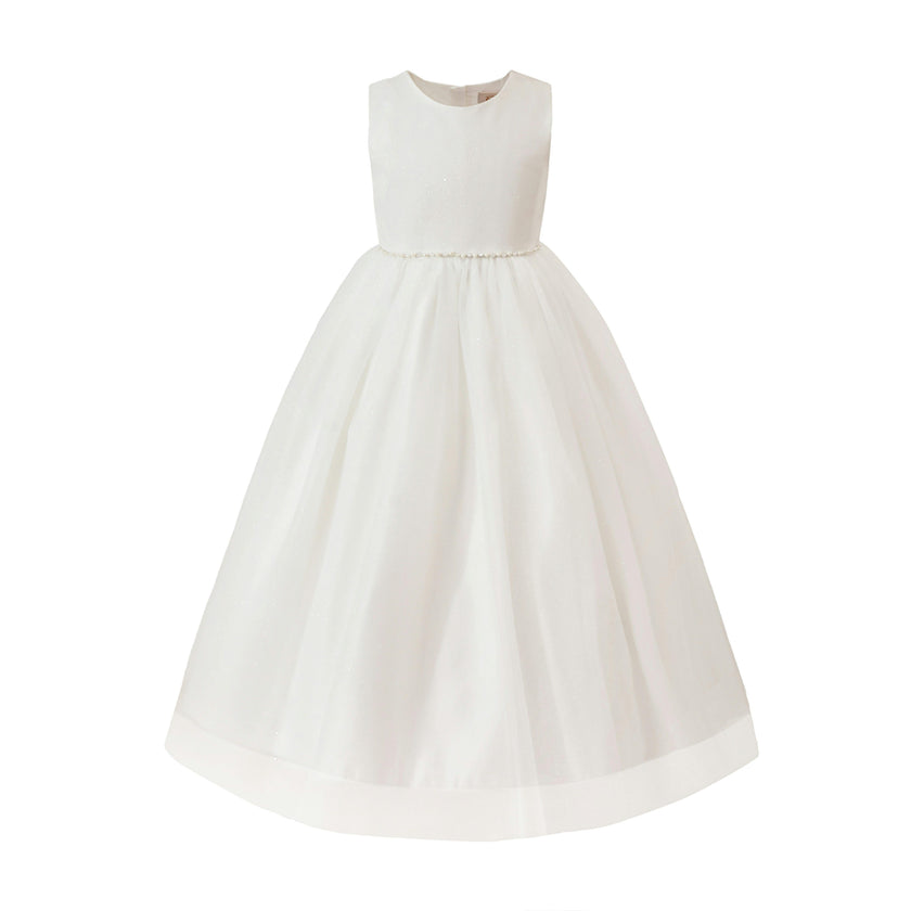 White Lysandra Sleeveless Formal Dress