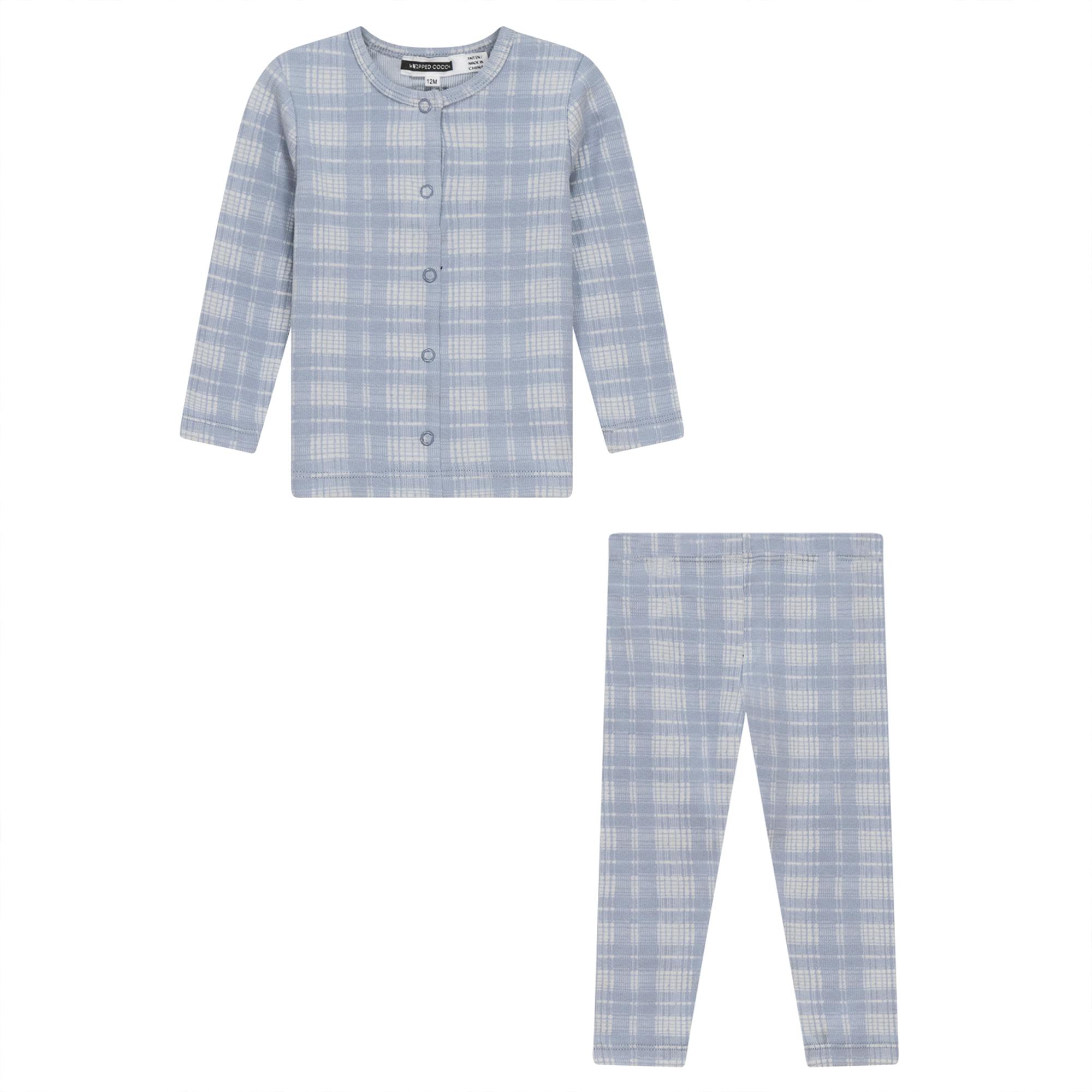 Brushed Rib Plaid 2Pc Set