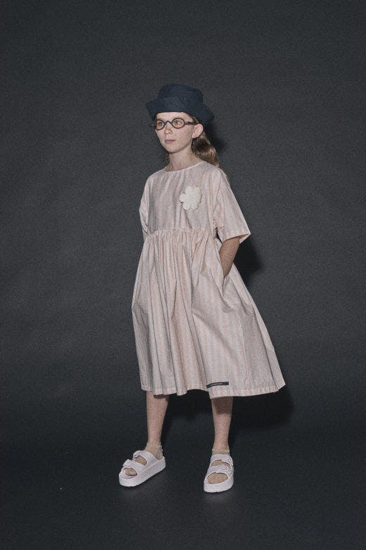 Anchor Dress Cream & Light Apricot