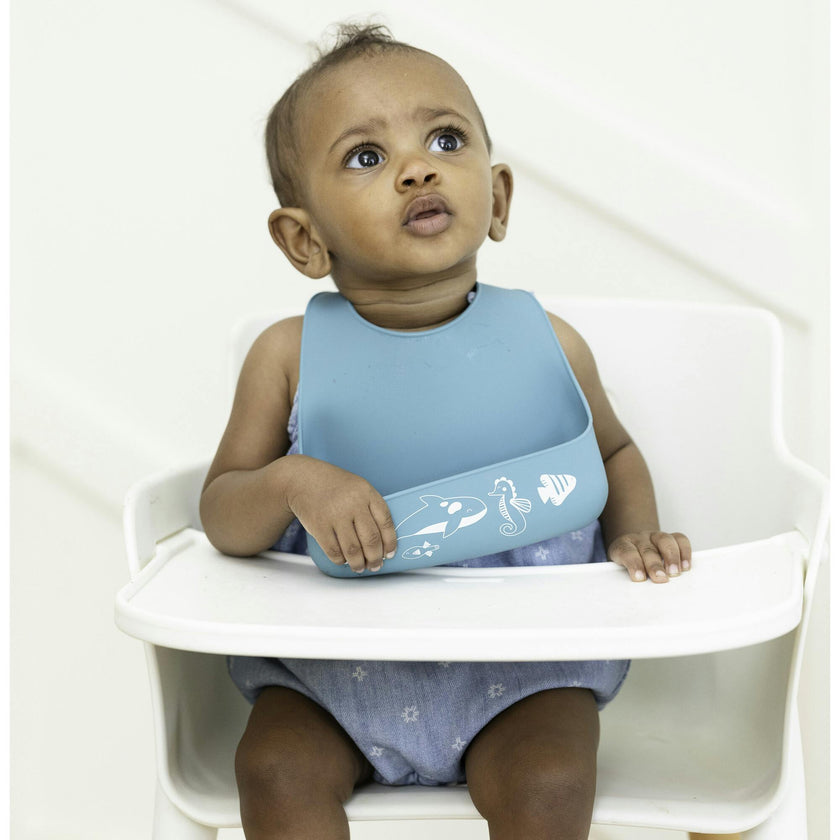 Ocean Friends Little Bites Narrow Bib