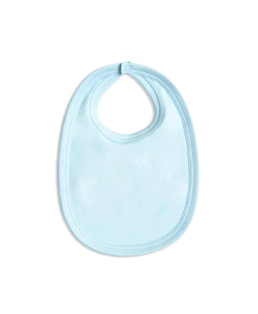 Pima Cotton Baby Bib - Light Blue