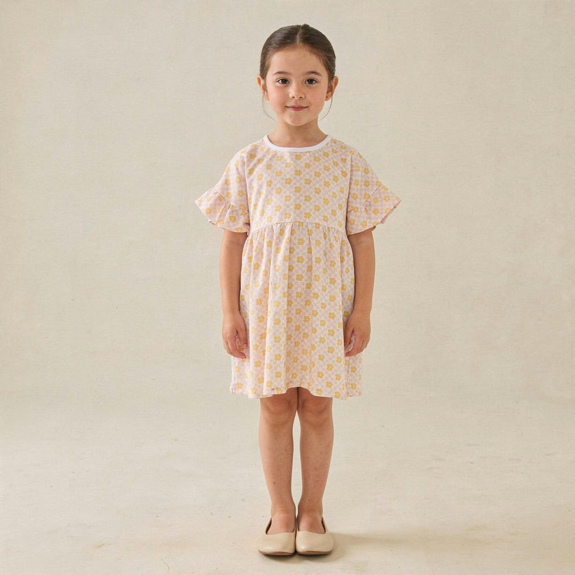 Organic Dolman Sleeve Dress - Pop Floral