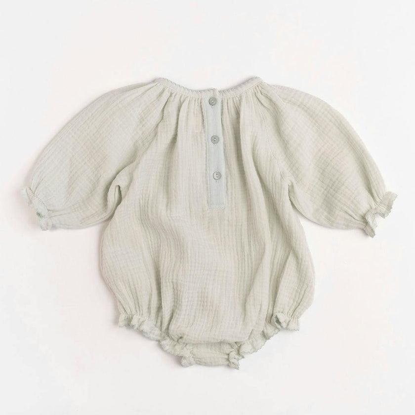 Gauze Romper in Embroidered Stars