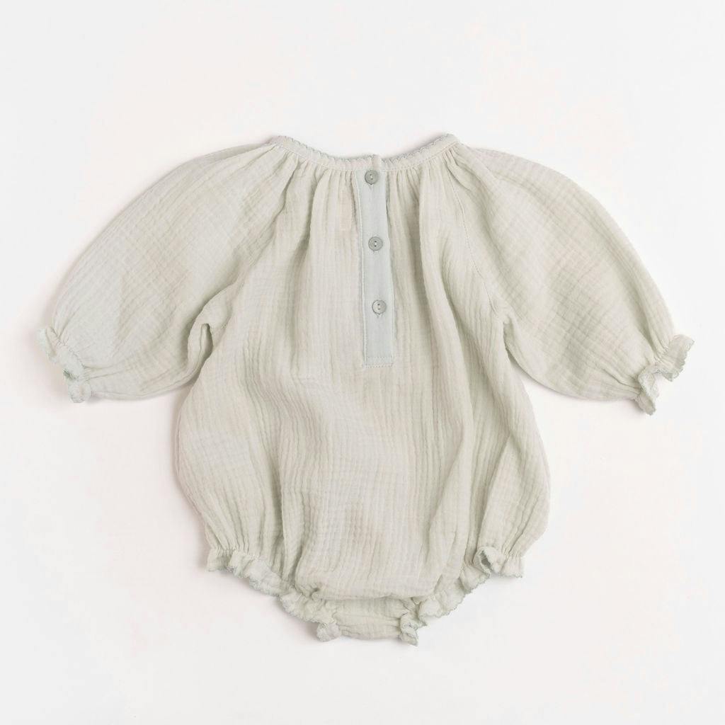 Gauze Romper in Embroidered Stars