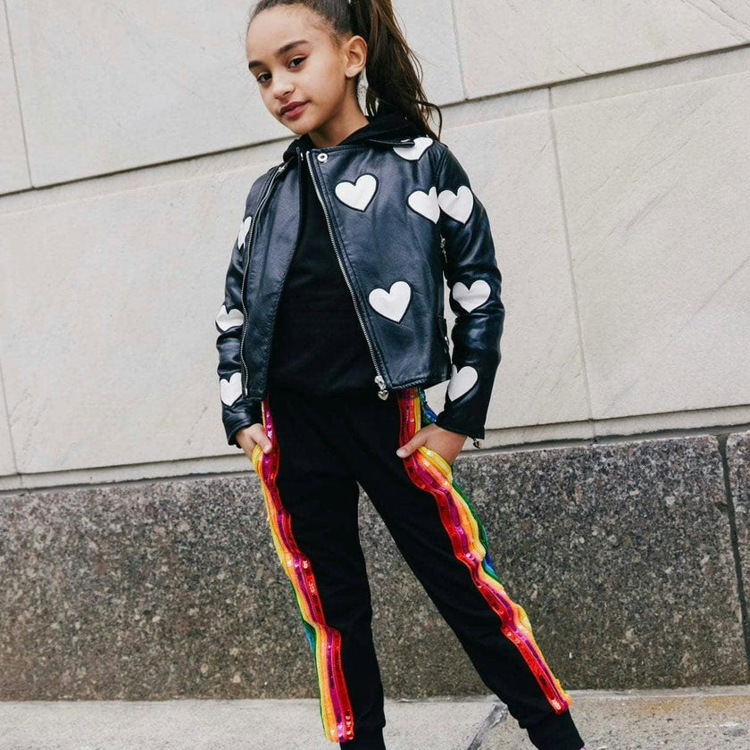 I Heart You Vegan Leather Jacket