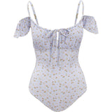 Maise One Piece in Blue Ditsy Floral