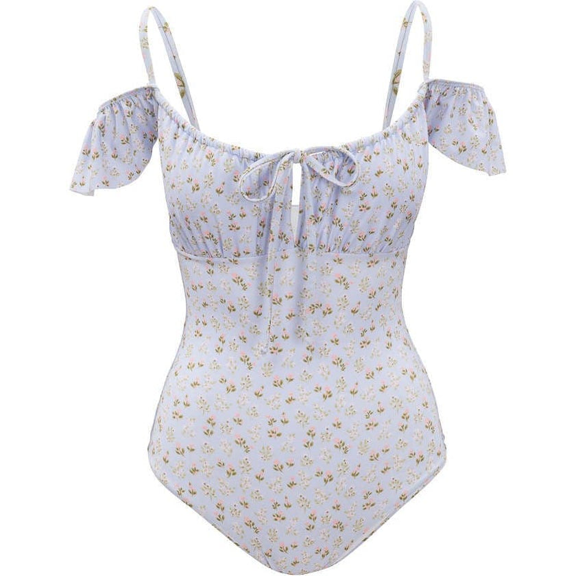 Maise One Piece in Blue Ditsy Floral